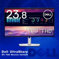 Dell UltraSharp 23.8-inch FHD Infinity Edge Monitor - U2422H, 1920x1080 16:9 with Response time of 8ms, 16.7 Million Colors, Color Gamut 100% sRGB, Tilt, Swivel, Pivot, Height Adjustable