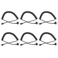 6X 8Pin Replacement Speaker Mic Cable Microphone Cord for Kenwood TK-868G TK-768G TK-862G TK-762G TM-271A TM-471A TK-760