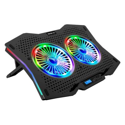 Signo E-sport CP-510 Spectro RGB Gaming Coolingpad พัดลมระบายความร้อนสำหรับโน๊ตบุ๊ค มีไฟ ปรับความแรงของพัดลมได้