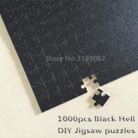 1000 piece Black Hell Jigsaw Puzzle Pure Black creative DIY Jigsaw Puzzle Creativity Imagine Toys Magic puzzles patience toys