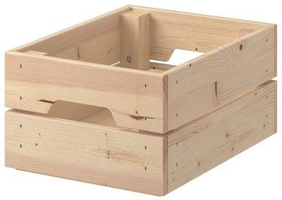 KNAGGLIG Box, pine 23x31x15 cm (คนักกลิก กล่องไม้, ไม้สน 23x31x15 ซม.)