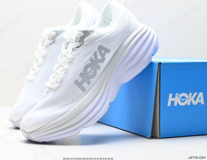 HOKA W BONDI 8 new color matching shoes for men and women Sports