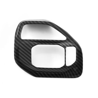 1 Piece Car Inner Driving Mode Button Panel Cover Decorate Trim Carbon Fiber Pattern ABS For Dodge Ram 1500 2023