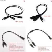 【YF】 5.5mm 2.1mm 1 Male To 2 Female DC Power Splitter Connector Plug Extension Cable For CCTV LED Strip Light Supply Adapter