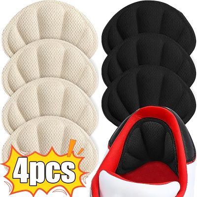 4Pcs Sports Heel Sticker Insoles for Running Shoe Size Reducer Filler Liner Protector Heel Pain Relief Self-adhesive Cushion Pad Shoes Accessories