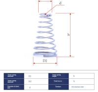 Stainless Steel 304 Tower Pagoda Spring 0.5mm Wire Small Conical Pressure Compression Spring