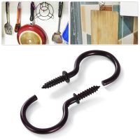 New 18PCS Iron Metal Hanging Hooks Durable Easy Installation Hanger Tools for Kitchen Bathroom Towel Mug Holder Accessories Clothes Hangers Pegs