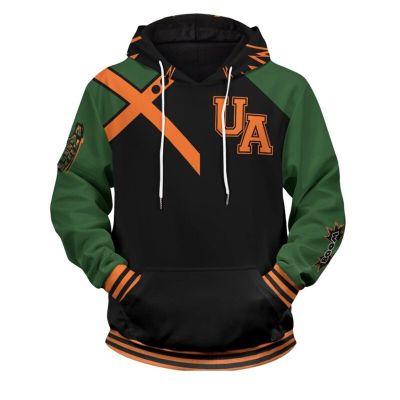 My Hero Academia Cosplay Costume Hoodie Bakugou Katsuki 3D Printed Halloween Skull Polyester Sportswear Jacket Thin