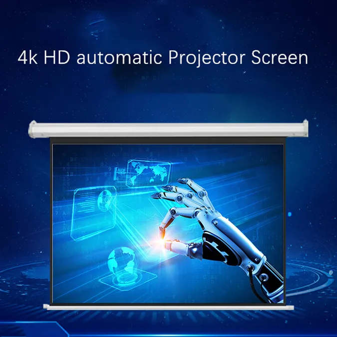 60inch 169 HD automatic Projector Screen Home Theater Office Wall