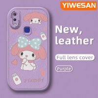 YIWESAN เคสสำหรับ Vivo V11i V15 Pro,เคสลายการ์ตูนน่ารักเมโลดี้ดีไซน์ใหม่แฟชั่นซิลิโคนนิ่มหนังลายเคสมือถือกันกระแทกเคสฝาครอบเลนส์แบบเต็มเคสป้องกันกล้อง