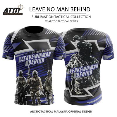 no man leave behind tshirt 100% sublimation high quality sublimation printing cool