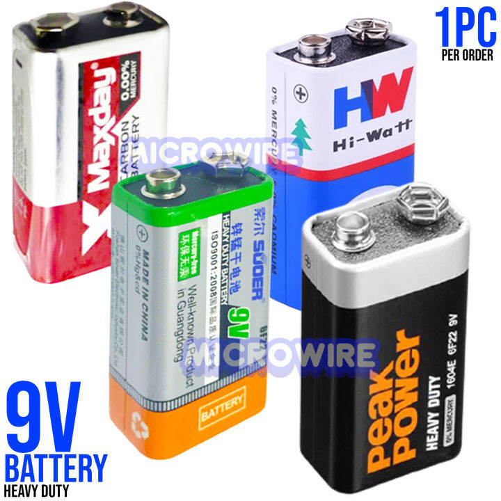 9V 9 Volts Battery Heavy Duty Lazada PH