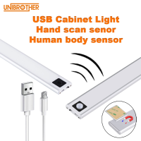 Cabinet Light LED Night Light USB Charging Kitchen Bedroom Smart Lighting Reading Lamp Ultra-Thin PIR Motion Sensor Closet Light