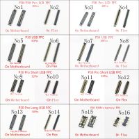 10pcs 60 50 40 32 Pin LCD Display Screen Flex FPC Connector บนเมนบอร์ดสําหรับ Huawei P30 Pro USB Charging Charger แบตเตอรี่ พอร์ต