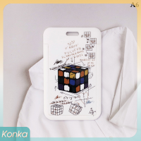 ✨ Konka INS โมเดลคู่น่ารักสายคล้องบัตรโปร่งใสผู้ถือบัตรหนังสือรับรองนักเรียนสำหรับบัตรผ่านบัตรเครดิตสายคล้องกุญแจของขวัญ