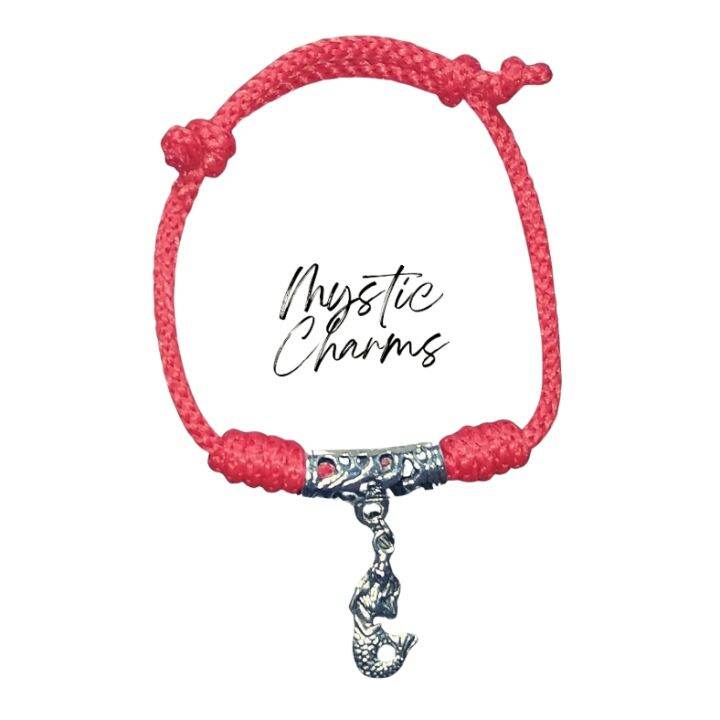 Red String Bracelet with charms (varies by choice of customer) Red