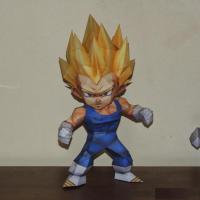 Vegeta รุ่น Q โมเดลกระดาษ3D