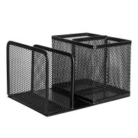 DELI Oficina Organizador Escritorio Papeleria Office Metal Mesh Magazine Holder Student Stationery Organizer Office Accessories