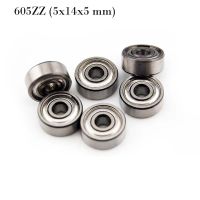 ‘；。、】= (10 PCS) 605ZZ (5X14x5 Mm) Metal Shielded Ball Bearing Bearings 605Z