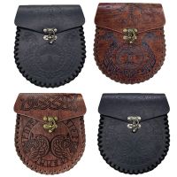 【LZ】♧  Medieval viking dinheiro bolsa saco cosplay hangable cinto saco da cintura unisex couro cordão bolsa moeda festa acessórios prop