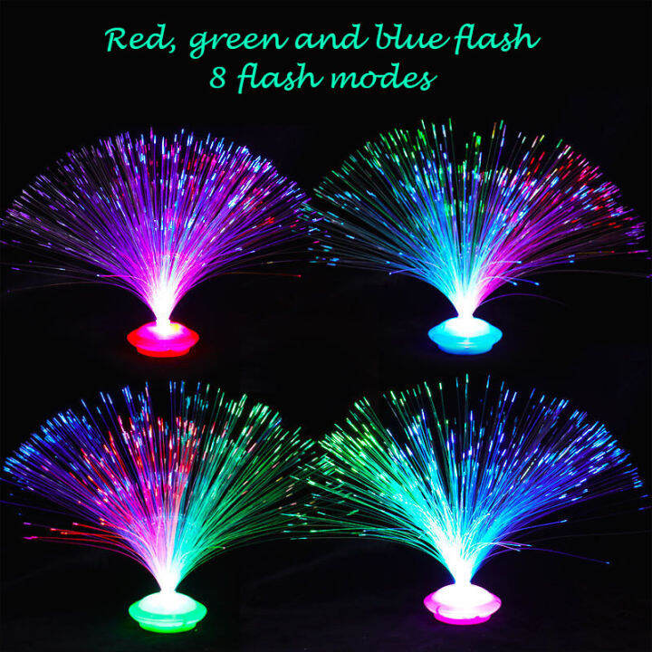 ใยแก้วนำแสงโคมไฟโรแมนติก-rgb-ที่มีสีสัน-led-ที่มีสีสันใยแก้วนำแสงดอกไม้แสงดาวท้องฟ้ารูปบรรยากาศโคมไฟพรรคตกแต่ง