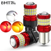 ♞㍿ BMTxms 2x Car LED Light P21W 1156 BA15S 1157 P21/5W BAY15D T20 W21W 3157 P27 5W Auto Brake Lamp Reversing Daytime Running Lights