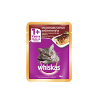 Whiskas Cat Food Wet Pouch 1 Carton (80 g/ pcs) x 24 pcs อาหารแมวชนิดเปียกวิสกัส แบบเพาช์ (80 กรัม/ ชิ้น) x 24 ชิ้น