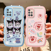 เคสคลังสินค้าพร้อมปลอกสำหรับ Samsung Galaxy A72 A71 4G เคส TPU นิ่มลายการ์ตูน Samsung A72 5G น่ารักกรอบคลื่นฝาครอบโทรศัพท์ใส