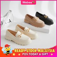 【Ready Stock】 ♂ C39 READY STOCK?WEBEE 1308 Sui TelsyWomen korean style Fashion Casual Platform Martin Thick Sole Strap Casual Oxford Shoes