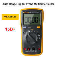 Original FLUKE 15B+ Digital Multimeter Meter DMM 4000 Counts Auto/Manual AC DC V/A