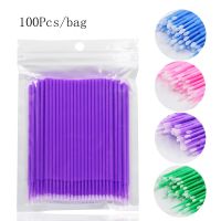 【YF】 100pcs Brushes Disposable Applicator Swab for Extension Mascara Makeup Glue Remove Cotton Soft