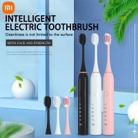 แปรงสีฟันไฟฟ้า Xiaomi โซนิคไฟฟ้าเหมาะสำหรับผู้ใหญ่6โหมดไข่จับเวลา IPX7กันน้ำกระเป๋าโน้ตบุ๊คแปรงสีฟันอัลตราโซนิก