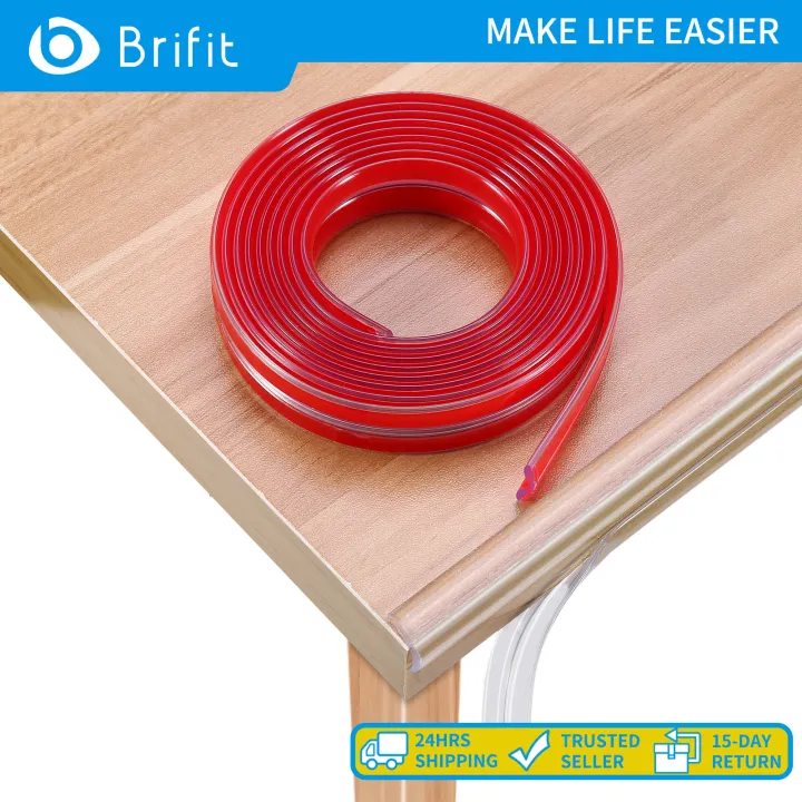 Brifit 2M Silicone Baby Bumper, Edge Protector Clear, Silicone Soft