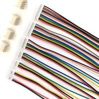 ۩ 10 sets MICRO JST 1.25mm Pitch Female Connector Wire 10CM 20CM 30CM 28AWG 2/3/4/5/6/7/8/9/10/11/12 Pin with Straight Pin Socket