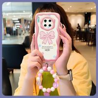 Wave border youth Phone Case For Huawei Mate 30 Pro/Mate30E Pro three-dimensional texture Full edging lovely For Girls