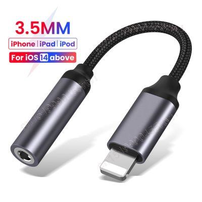 Mini Lightning to 3.5mm AUX Adapter For iPhone 14 13 12 Pro Audio Splitter Headphone Connector Adapter Cable for iOS 14 Above