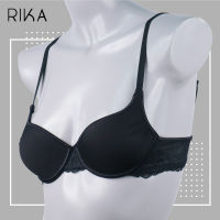 **โปร 3 ตัว 599.-เลือกแบบได้** RIKA ยกทรง ฟองปั้ม MOLD push up บราดันนม มีโครง GV1246 FG1246 เต้าผ้าเรียบจีบรูดข้างเต้า แต่งลูกไม้ด้านหลังสำหรับสาวคัพ A,B