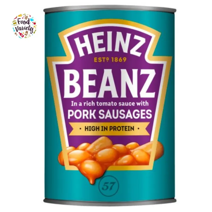 Delivered To Heinz Baked Beanz Free Shop With Pork Sausages In Tomato The Sauce 415g Heinz