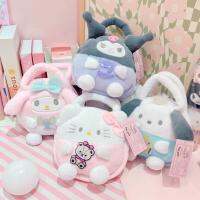 FIREWORKE กระเป๋าเก็บของลำลองน่ารักสำหรับเด็กผู้หญิง Cinnamoroll Pompurin Kuromi กระเป๋าถือกำมะหยี่การ์ตูน Pochacco ของขวัญเด็กของเล่นของขวัญถุงเล็กๆ