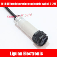 1Pcs M18 Diffuse อินฟราเรด Sensor ปรับ Ultra-Long Distance 0-2M NPN สามสาย DC 6-36V Photoelectric Switch