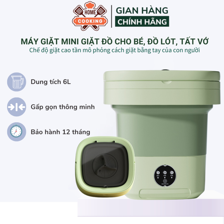 Các bước để sử dụng máy giặt mini gấp gọn?
