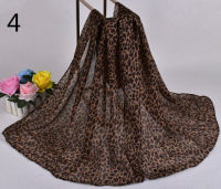 Klasik LeopardTigerCheetah Prints Animal Patten Ladies Long Scarf Cotton Linen Printed Voile Lady Fashion Shawl