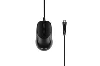 PS2 Wired Mouse 1200dpi Computer Office Mouse Matte Black PS2 Gaming Mice For PC Notebook Laptops Non Slip Ergonomic Gamer Mouse