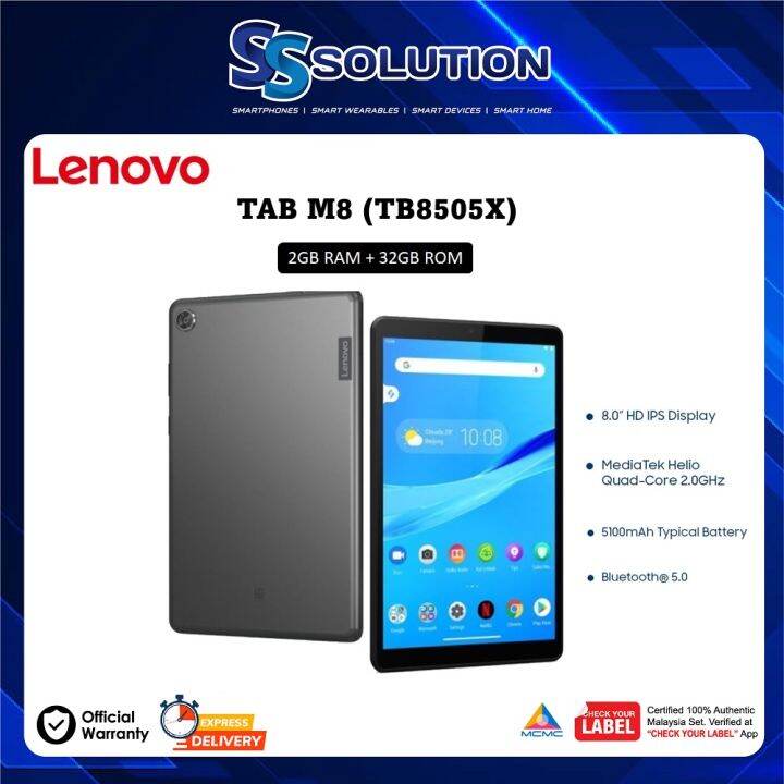Lenovo Tab M8 HD Tablet (2GB + 32GB ROM8) TB-8505X | Lazada PH
