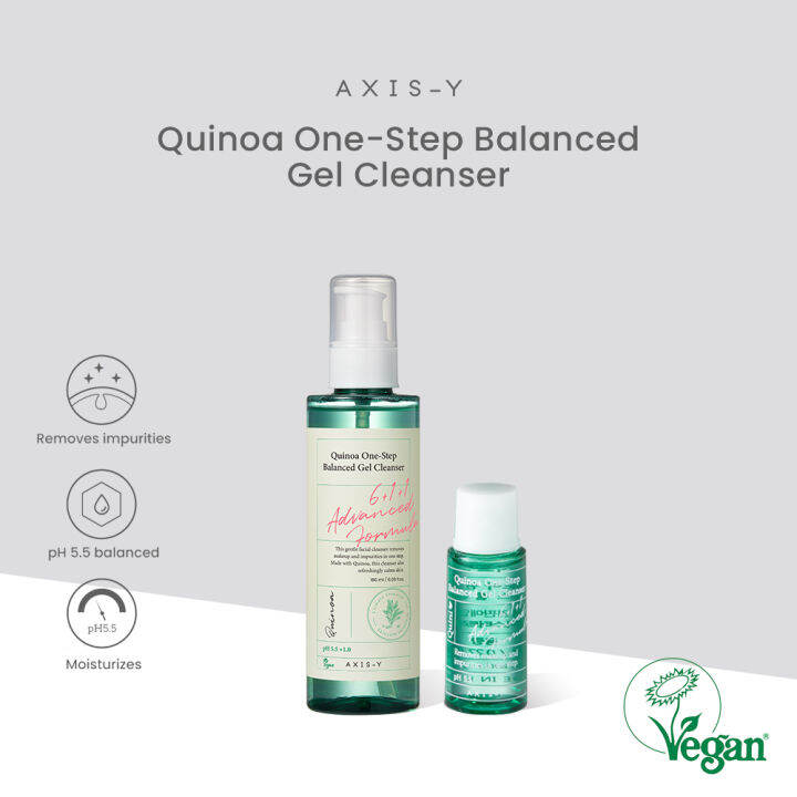 AXISY Quinoa OneStep Balanced Gel Cleanser Lazada PH