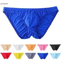 Men Underwear Low rise Bulge Pouch Triangle Elastic waist Breathable Men Underpants Panties