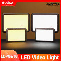 Godox LDP8  LDP18 2800K-6500K Bi-color LED แบบสองสีเอฟเฟกต์11ประเภทไฟแฟลชวิดีโอ LED สำหรับการสตรีมสดกลางแจ้ง