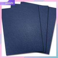 YESMILE 50 Sheets 50แผ่นค่ะ ปลอกหุ้มเข้าเล่ม เข้าเล่มเข้าเล่ม สีน้ำเงินเนวี่บลู ครอบคลุมการนำเสนอ ที่คลุมพื้นผิวทราย พื้นผิวหนังแท้ รายงานทางธุรกิจ บ้านในบ้าน