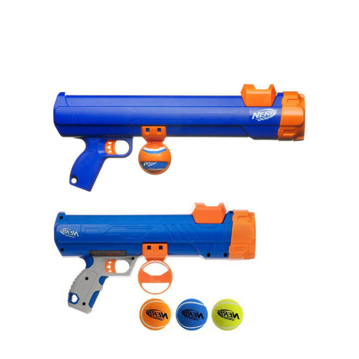 nerf-dog-เนิร์ฟด็อก-tennis-ball-blaster-ปืนยิงลูกเทนนิส-ของเล่นสุนัข-มีขนาด-small-และ-medium