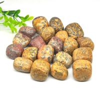 hotx【DT】 Round Leopard Healing Crystals Bulk Tumbled Stones Gravel Specimen Jewelry Room Decoration